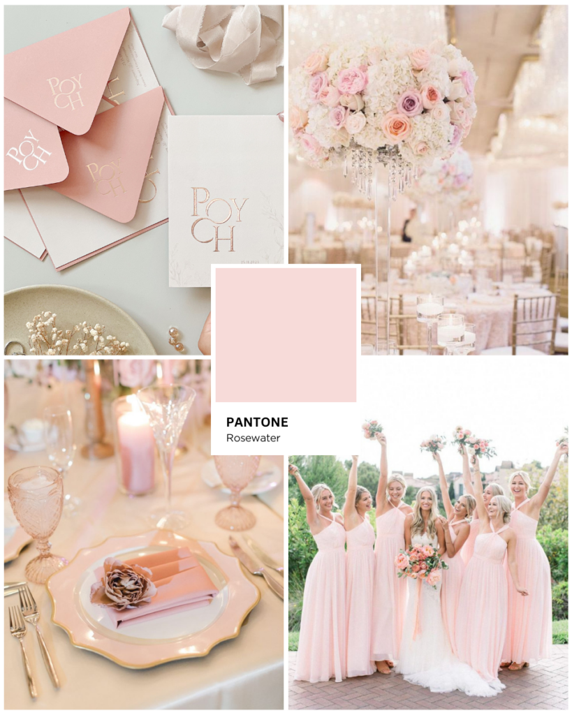 Rosewater งานแต่งโทนสีชมพู เจ้าสาวสายหวาน wedding pink Pink Color Palette สีชมพูในงานแต่ง Pink Color Wedding