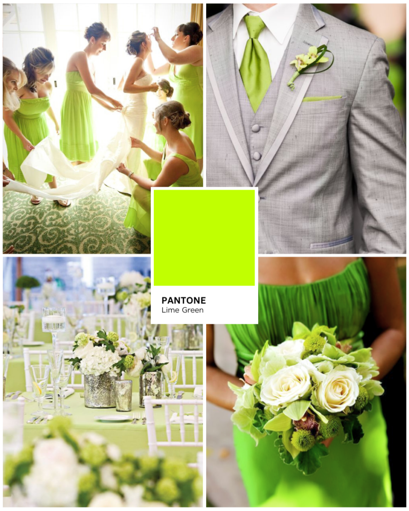 10.Lime Green : เขียวมะนาว งานแต่งโทนสีเขียว Green Color Palette Green Color Wedding 10 Beautiful Green Wedding